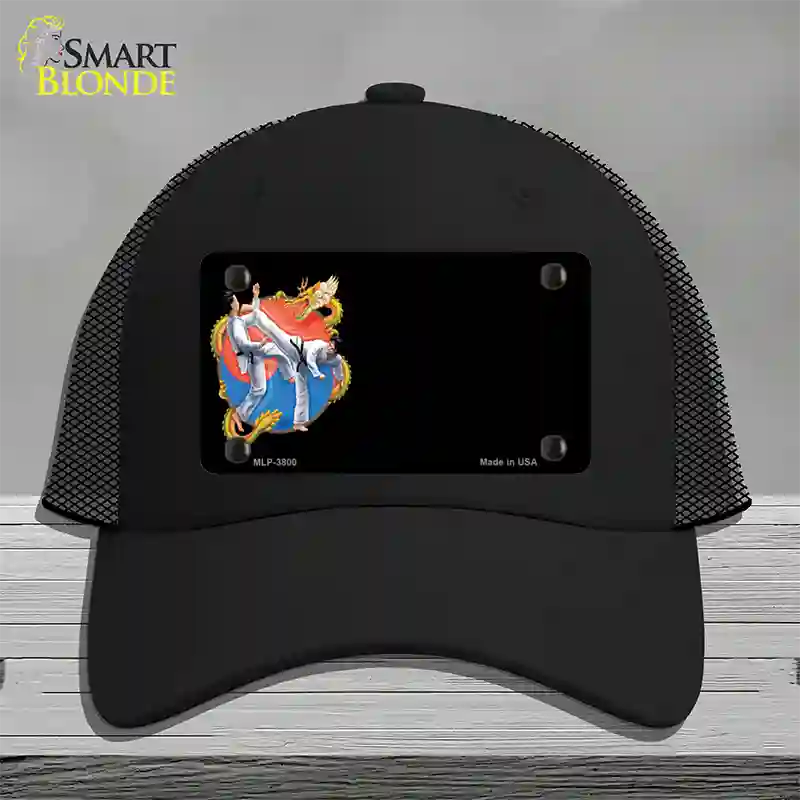 Tae Kwon Do Offset Novelty License Plate Hat Mesh / Black