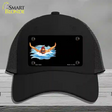 Male Swimmer Offset Novelty License Plate Hat Mesh / Black