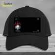 Flaming Spade Offset Novelty License Plate Hat Mesh / Black