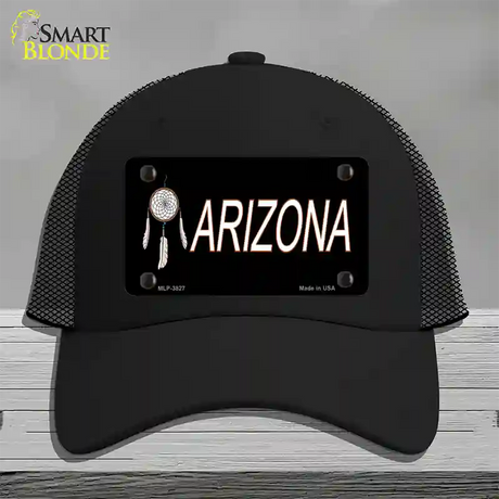 Dreamweaver Offset Arizona Novelty License Plate Hat Mesh / Black