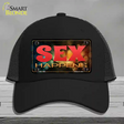 Sex Happens Novelty License Plate Hat Mesh / Black