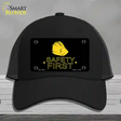 Safety First Novelty License Plate Hat Mesh / Black