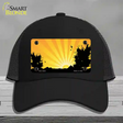 Southwest Orange Sunset Novelty License Plate Hat Mesh / Black