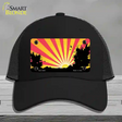 Southwest Red Sunset Novelty License Plate Hat Mesh / Black