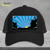 Southwest Blue Sunset Novelty License Plate Hat Mesh / Black