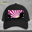 Southwest Pink Sunset Novelty License Plate Hat Mesh / Black