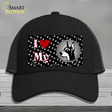 I Love My Doberman Novelty License Plate Hat Mesh / Black