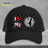 I Love My Great Dane Novelty License Plate Hat Mesh / Black