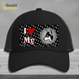 I Love My Miniature Pinscher Novelty License Plate Hat Mesh / Black