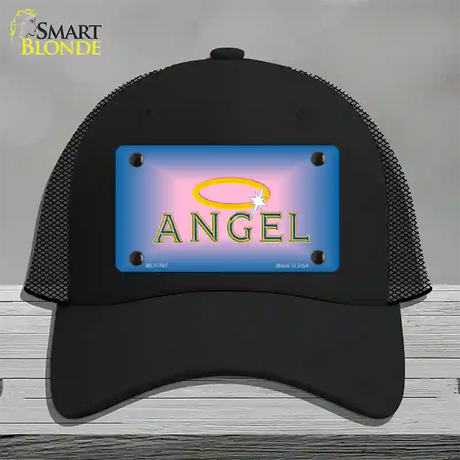 Angel Novelty License Plate Hat Mesh / Black