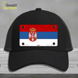 Serbia Eagle Flag Novelty License Plate Hat Mesh / Black