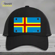 Aland Flag Novelty License Plate Hat Mesh / Black