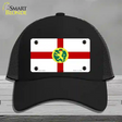 Alderney Flag Novelty License Plate Hat Mesh / Black