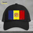 Andorra Flag Novelty License Plate Hat Mesh / Black