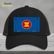 Asean Flag Novelty License Plate Hat Mesh / Black