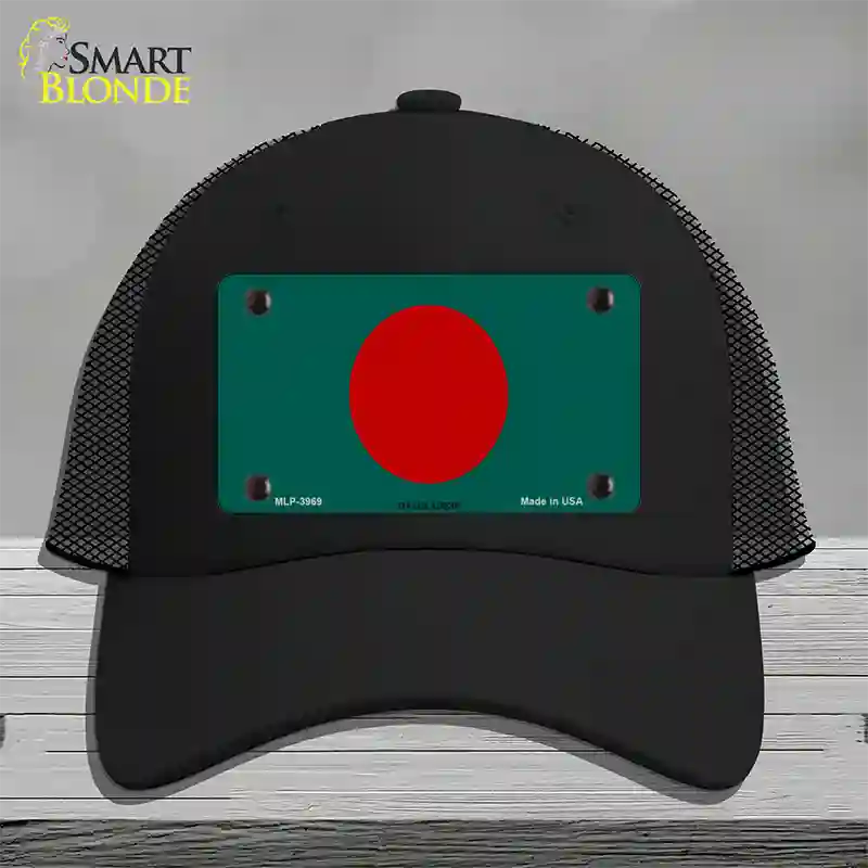 Bangladesh Flag Novelty License Plate Hat Mesh / Black