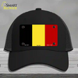 Belgium Flag Novelty License Plate Hat Mesh / Black