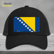 Bosnia Herzegovina Flag Novelty License Plate Hat Mesh / Black