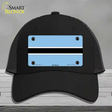 Botswana Flag Novelty License Plate Hat Mesh / Black