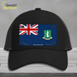 British Virgin Islands Flag Novelty License Plate Hat Mesh / Black