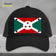 Burundi Flag Novelty License Plate Hat Mesh / Black