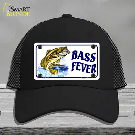 Bass Fever Novelty License Plate Hat Mesh / Black