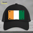 Cote D Ivoire Flag Novelty License Plate Hat Mesh / Black