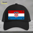 Croatia Flag Novelty License Plate Hat Mesh / Black