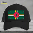 Dominica Flag Novelty License Plate Hat Mesh / Black