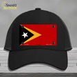 East Timor Flag Novelty License Plate Hat Mesh / Black