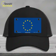 European Union Flag Novelty License Plate Hat Mesh / Black