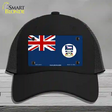 Falkland Islands Flag Novelty License Plate Hat Mesh / Black