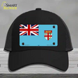 Fiji Flag Novelty License Plate Hat Mesh / Black