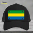 Gabon Flag Novelty License Plate Hat Mesh / Black