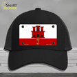 Gibraltar Flag Novelty License Plate Hat Mesh / Black