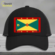 Grenada Flag Novelty License Plate Hat Mesh / Black