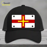 Guernsey Flag Novelty License Plate Hat Mesh / Black