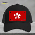 Hong Kong Flag Novelty License Plate Hat Mesh / Black