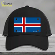 Iceland Flag Novelty License Plate Hat Mesh / Black