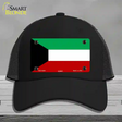 Kuwait Flag Novelty License Plate Hat Mesh / Black