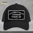 Cowgirls Have It Novelty License Plate Hat Mesh / Black