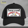 Money On Women And Beer Novelty License Plate Hat Mesh / Black