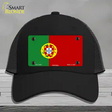 Portugal Flag Novelty License Plate Hat Mesh / Black