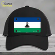 Lesotho Flag Novelty License Plate Hat Mesh / Black