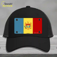 Moldova Flag Novelty License Plate Hat Mesh / Black