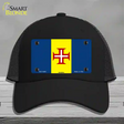 Madeira Flag Novelty License Plate Hat Mesh / Black