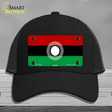 Malawi Flag Novelty License Plate Hat Mesh / Black