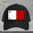 Malta Flag Novelty License Plate Hat Mesh / Black