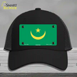 Mauritania Flag Novelty License Plate Hat Mesh / Black