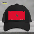 Morocco Flag Novelty License Plate Hat Mesh / Black